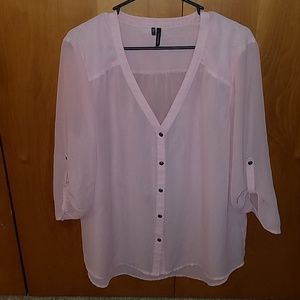 Like new light pink sheer top